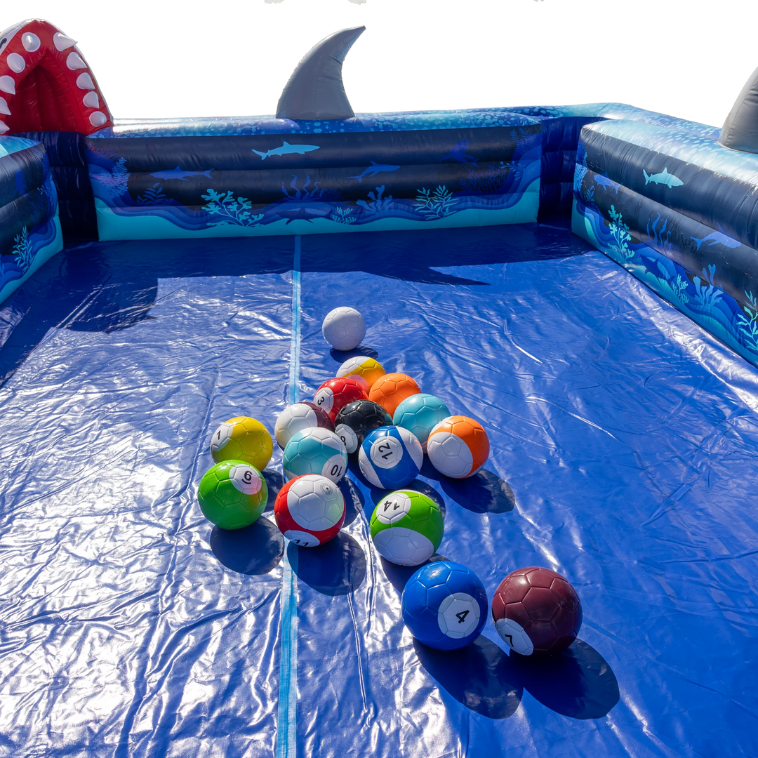 Pool Shark Inflatable Kicking Pool Game | Commercial Inflatable Pool Table for Rentals