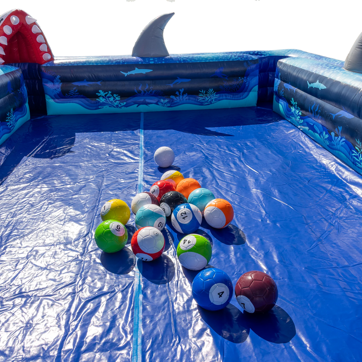 Pool Shark Inflatable Kicking Pool Game | Commercial Inflatable Pool Table for Rentals