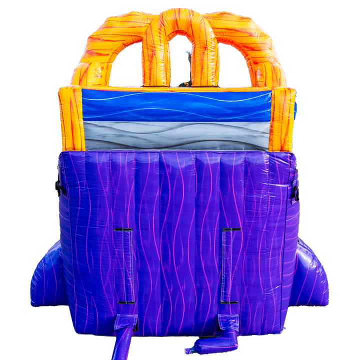 18Ft Purple Lava Dual Lane Slide