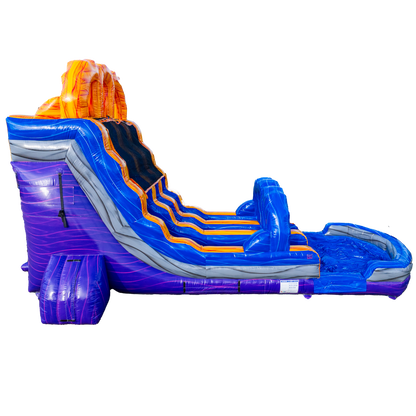 18Ft Purple Lava Dual Lane Slide