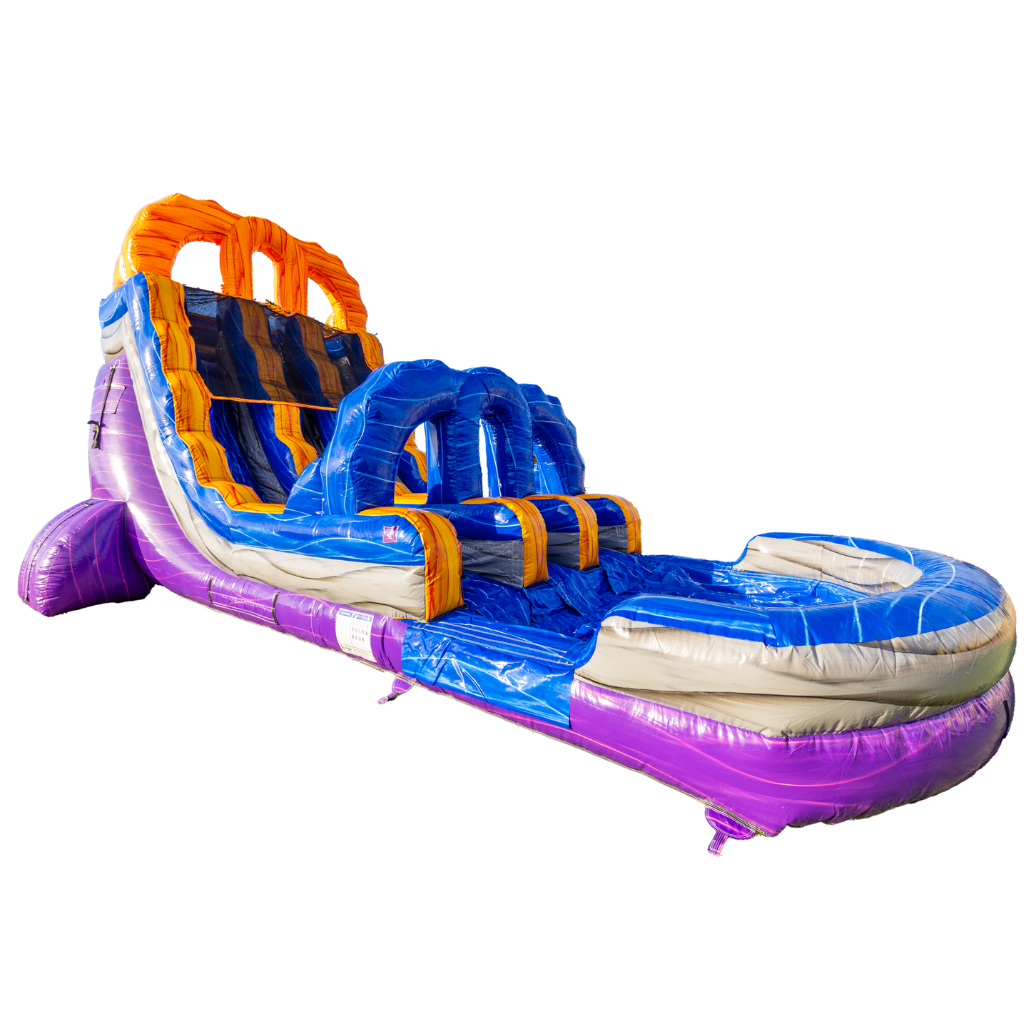 18Ft Purple Lava Dual Lane Slide