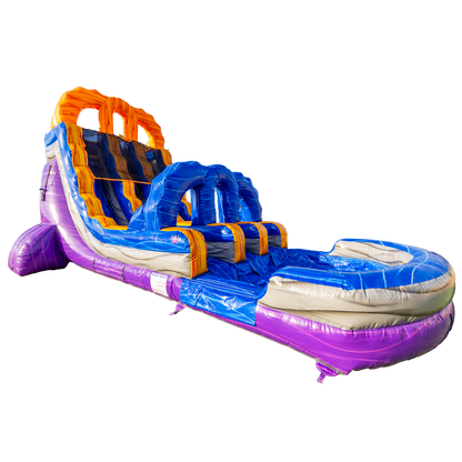 18Ft Purple Lava Dual Lane Slide