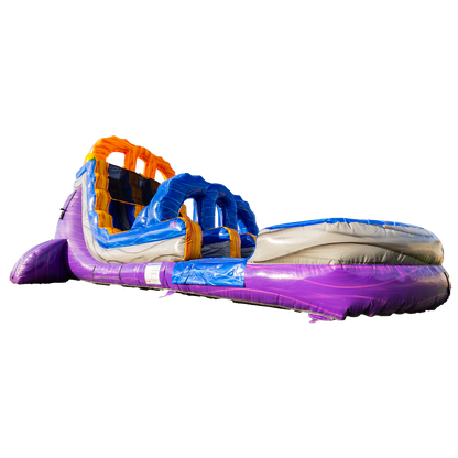 18Ft Purple Lava Dual Lane Slide