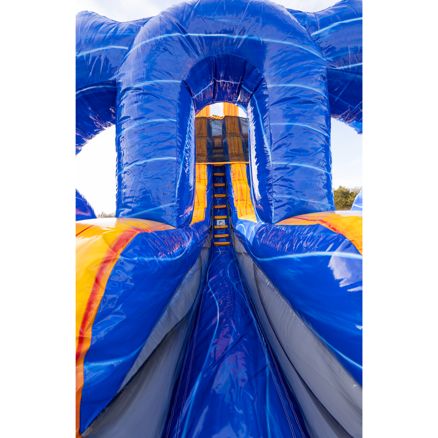 18Ft Purple Lava Dual Lane Slide