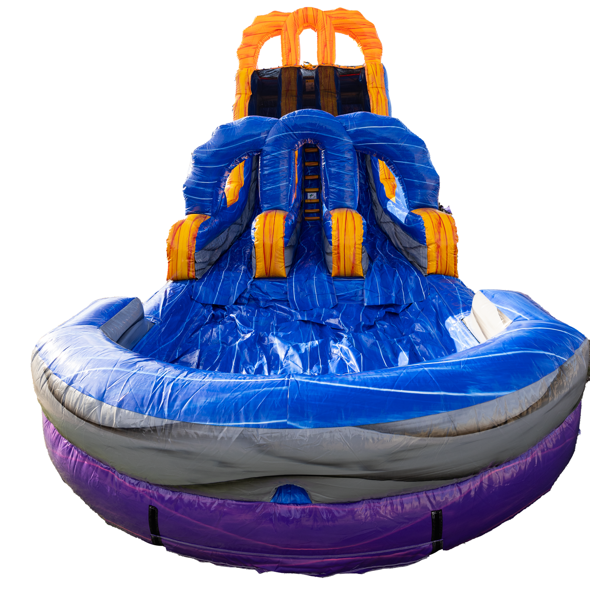 18Ft Purple Lava Dual Lane Slide