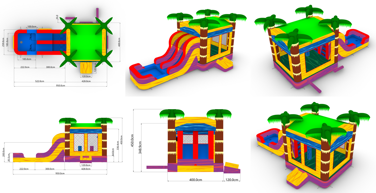 Lava Falls Combo R5-14LavaFallsCombo3D1-24 - Big and Bright Inflatables