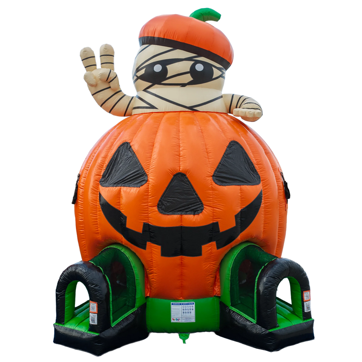 Pumpkin with Mummy Bounce House