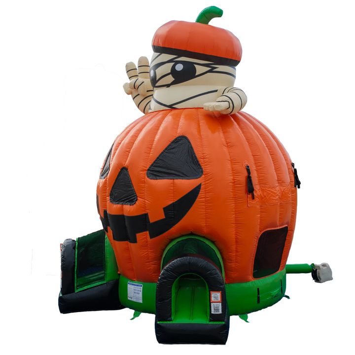 Pumpkin with Mummy Bounce House