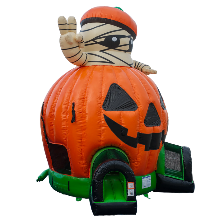 Pumpkin with Mummy Bounce House