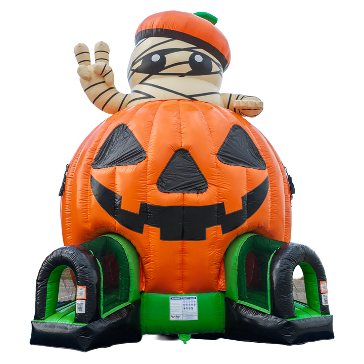 Pumpkin with Mummy Bounce House