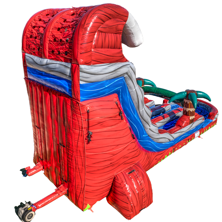20FT Red Surge Dual Lane Slide