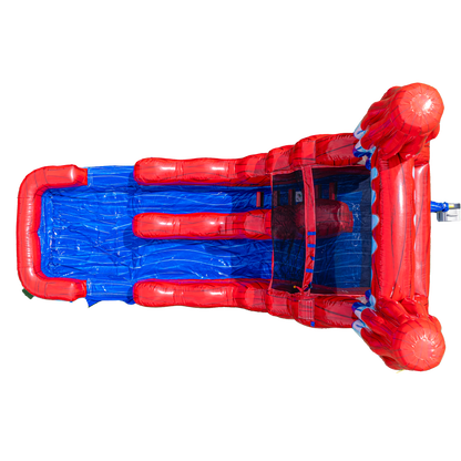 14FT Red White and Cool Popsicle Single Lane Slide