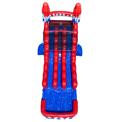 18FT Red White and Cool Popsicle Dual Lane Slide
