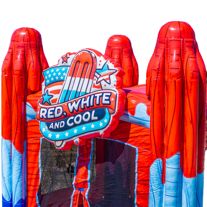 Red White and Cool Popsicle Bounce House