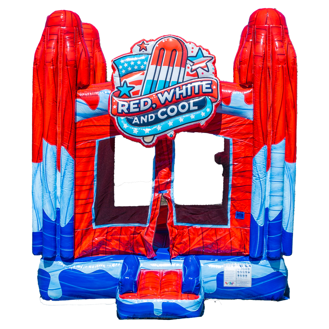 Red White and Cool Popsicle Bounce House