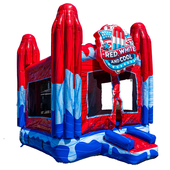 Red White and Cool Popsicle Bounce House