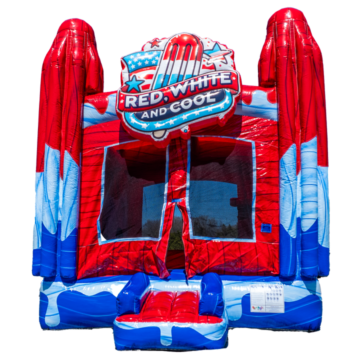 Red White and Cool Popsicle Bounce House