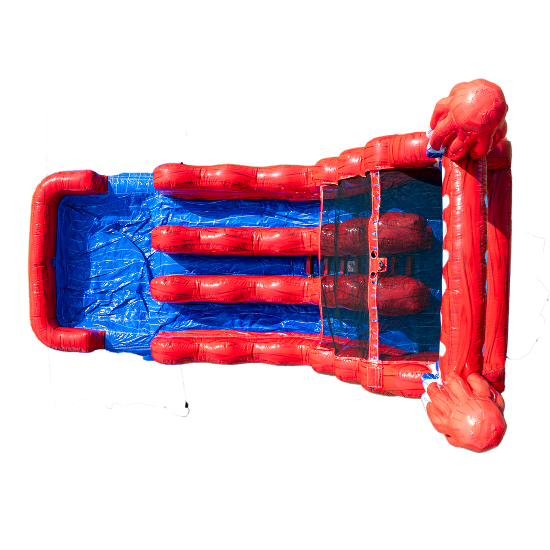 16FT Red White and Cool Popsicle Dual Lane Slide