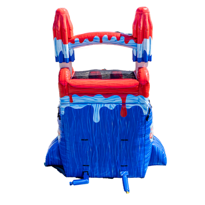 20FT Red, White and Cool Popsicle Dual Lane Slide