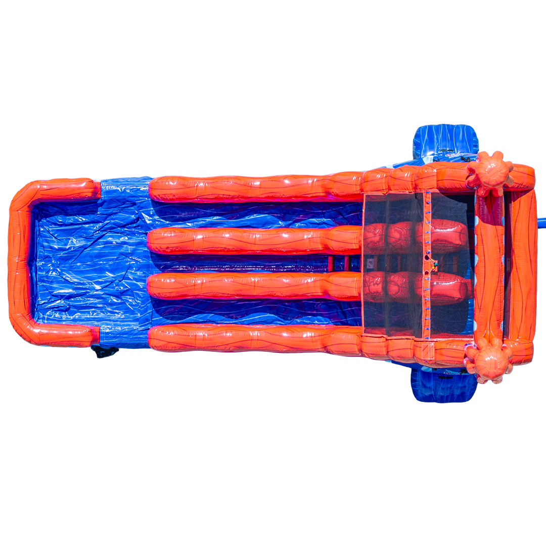 20FT Red White and Cool Popsicle Dual Lane Slide