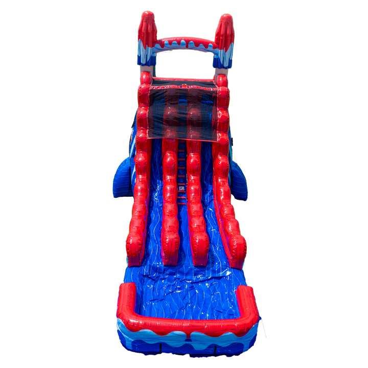 22FT Red White and Cool Popsicle Dual Lane Slide