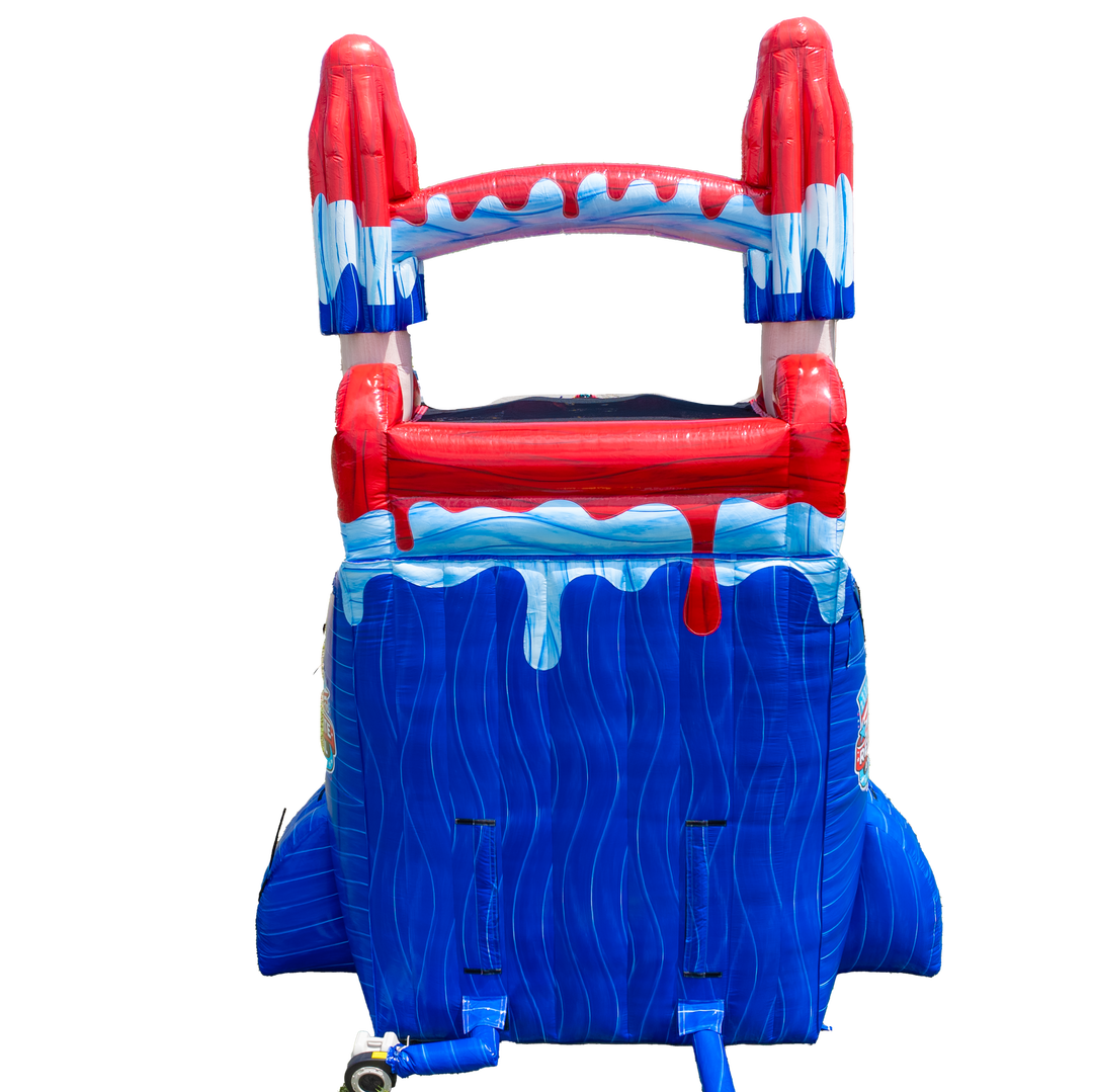 22FT Red White and Cool Popsicle Dual Lane Slide