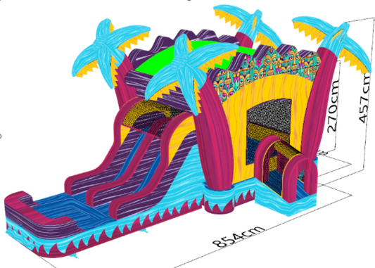 Teal Rippling Rush Combo