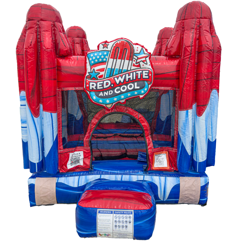 Red White and Cool Mini Bounce House