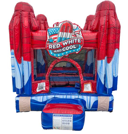 Red White and Cool Mini Bounce House