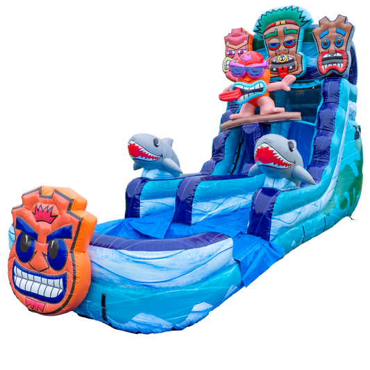 16FT Tiki Tovi's Single Lane Slide