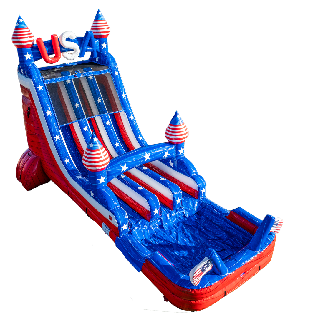 18FT USA Dual Lane Slide