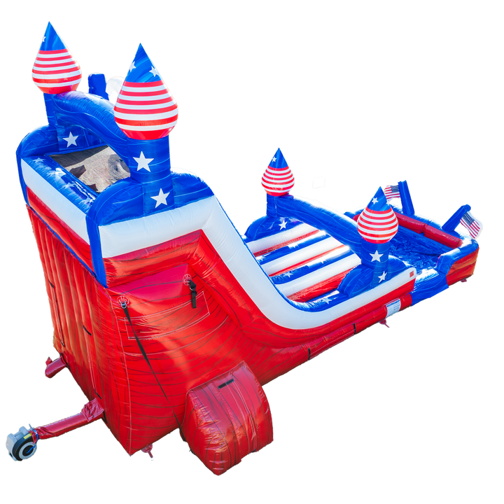 18FT USA Dual Lane Slide