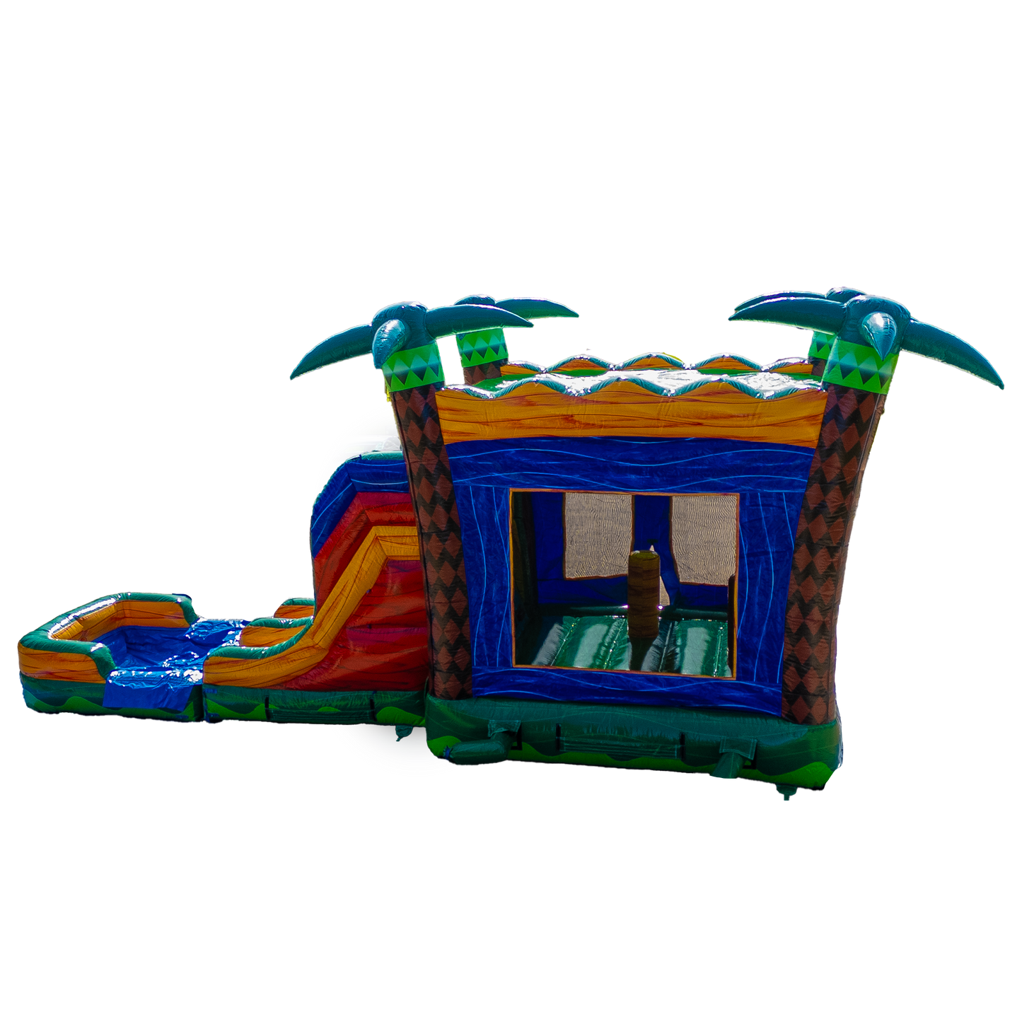 Blue Diamond Palms Combo bluediamondcombo-13 - Big and Bright Inflatables