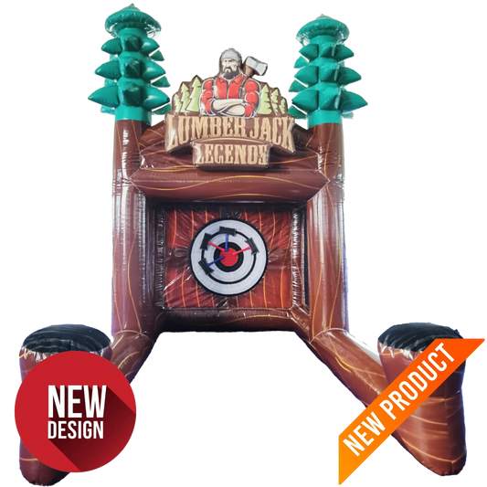 axe throwing inflatable for kids