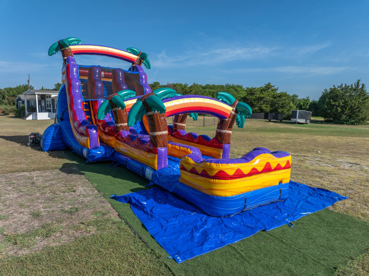 18Ft Mauna Lua Dual Lane W/ Slip N Slide