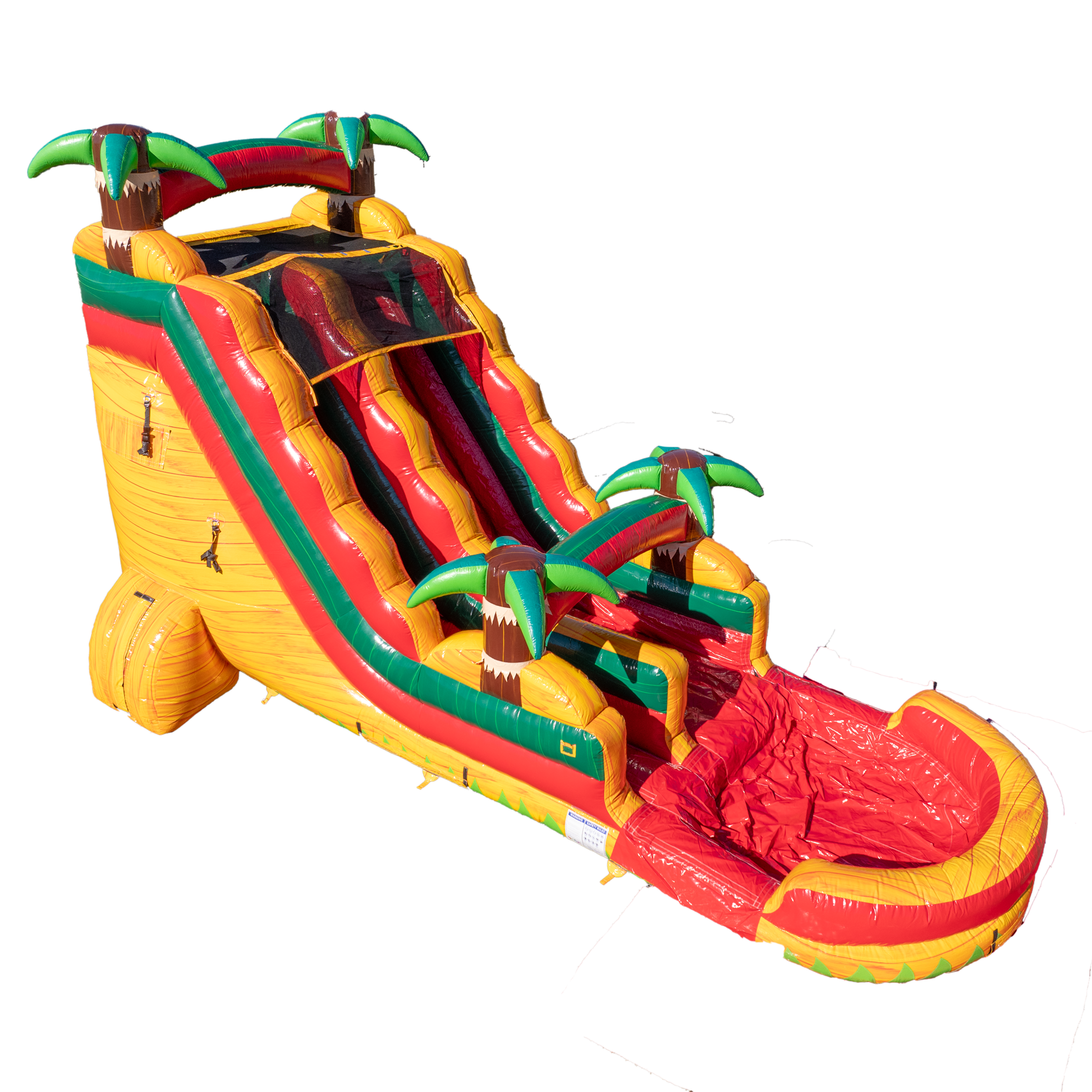 18Ft Orange Surge Single Lane Slide