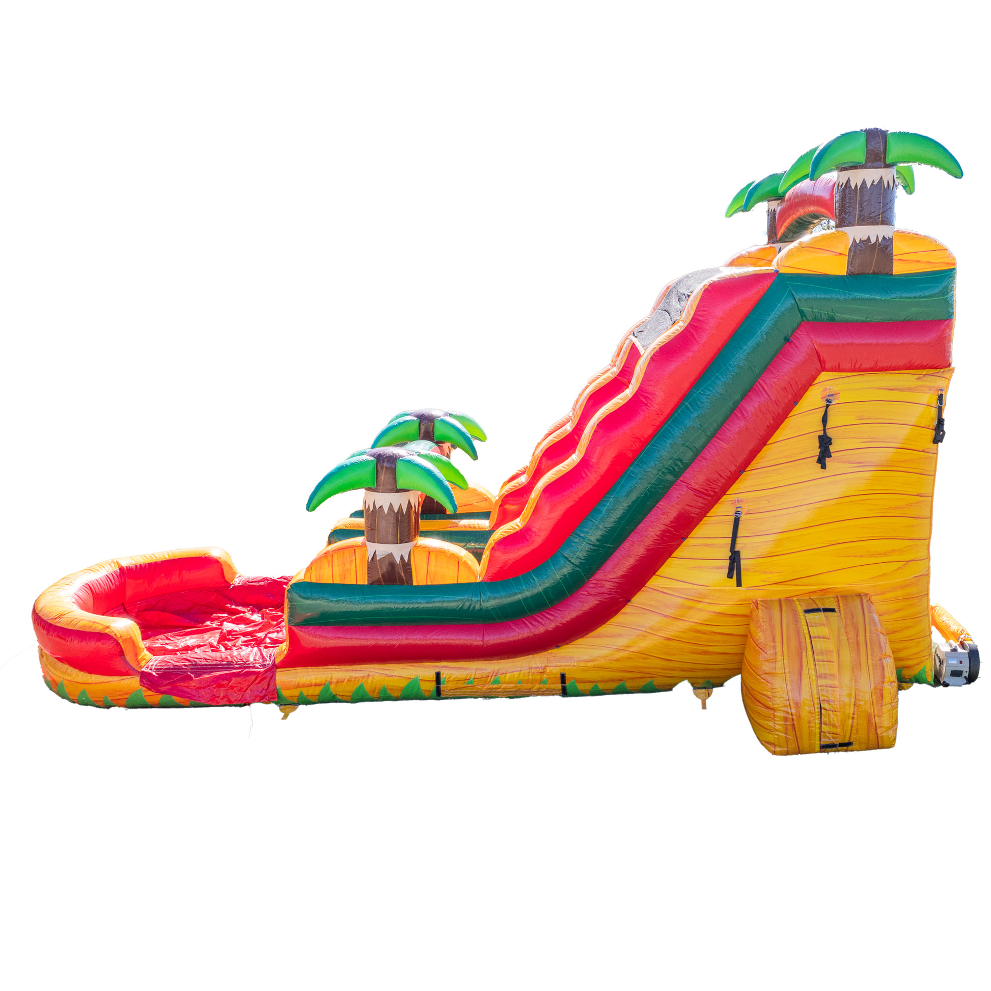 18Ft Orange Surge Single Lane Slide