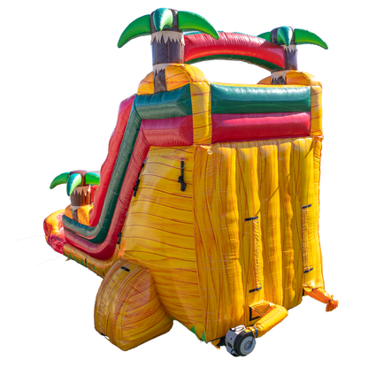 18Ft Orange Surge Single Lane Slide