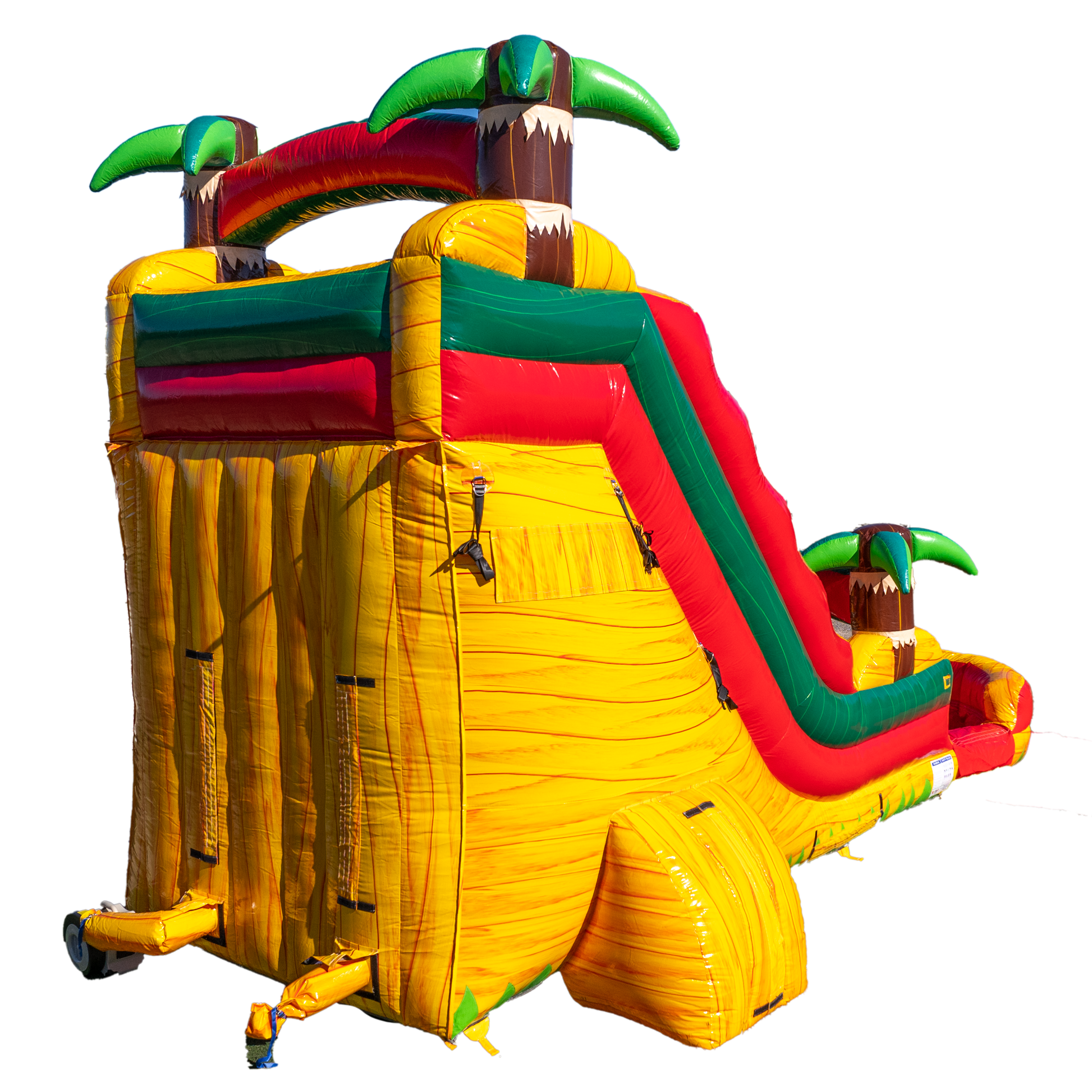 18Ft Orange Surge Single Lane Slide