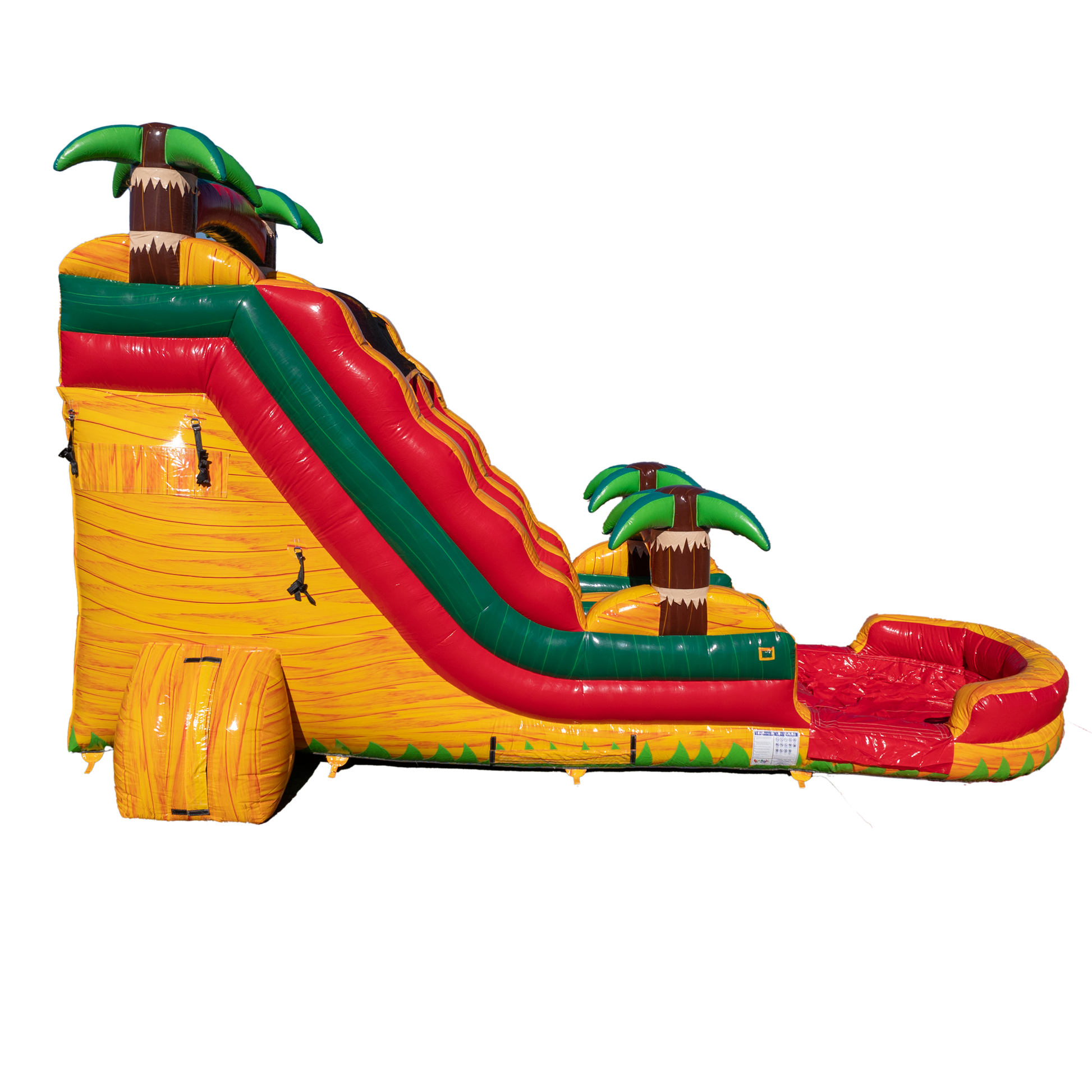 18Ft Orange Surge Single Lane Slide