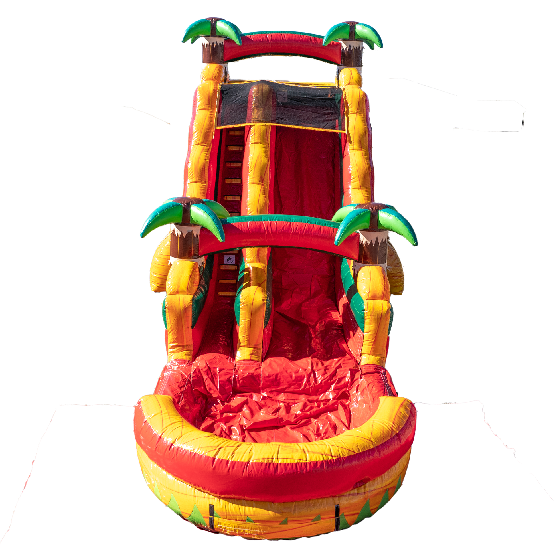 18Ft Orange Surge Single Lane Slide
