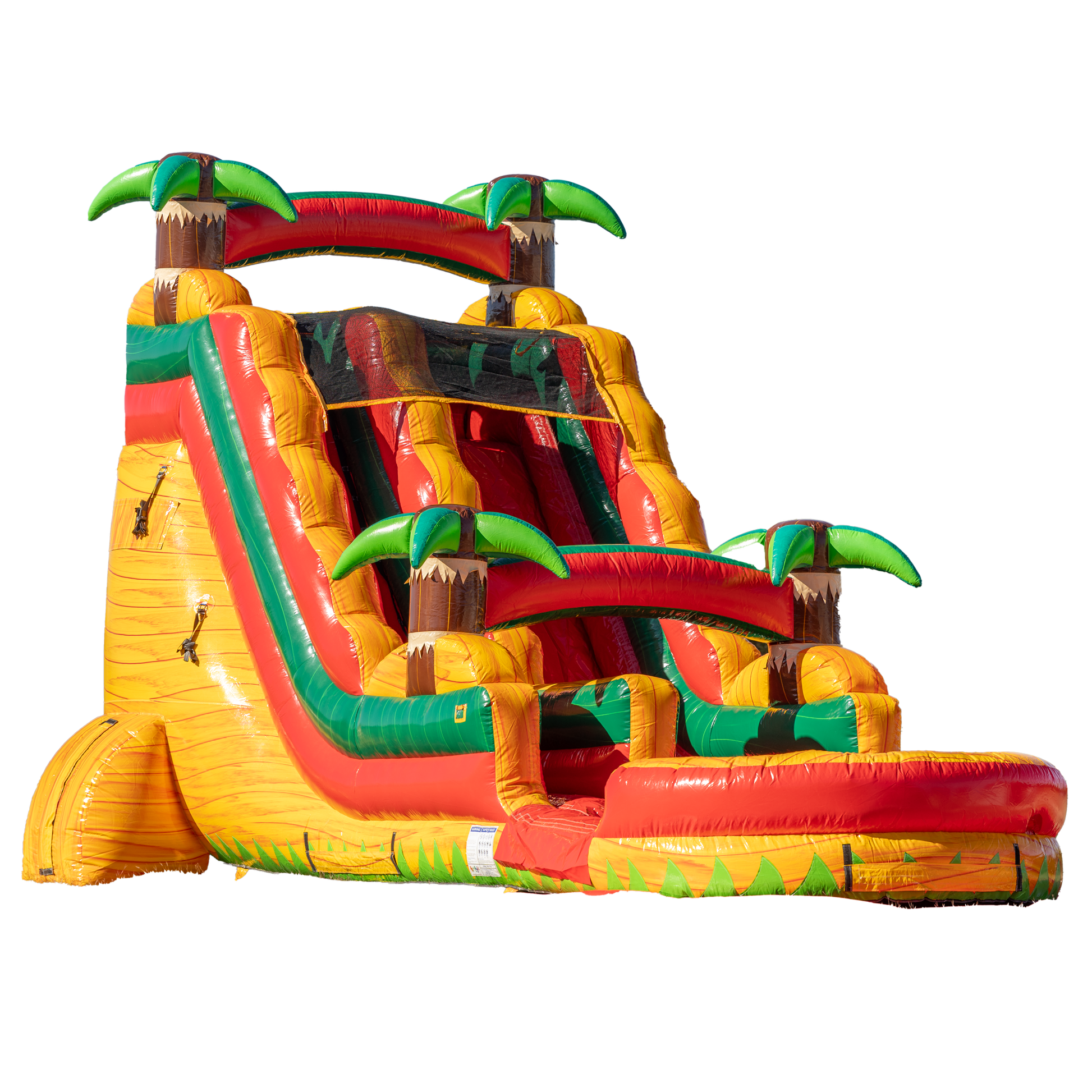 18Ft Orange Surge Single Lane Slide
