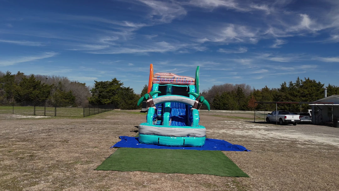 16FT Good Vibes Single Lane Slide