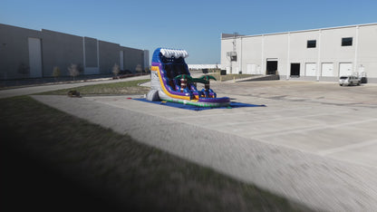 18ft Grey Surge Dual Lane Slide