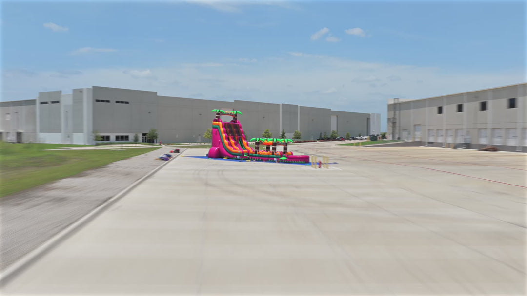22FT Magenta Dual slide w/ Slip N Slide