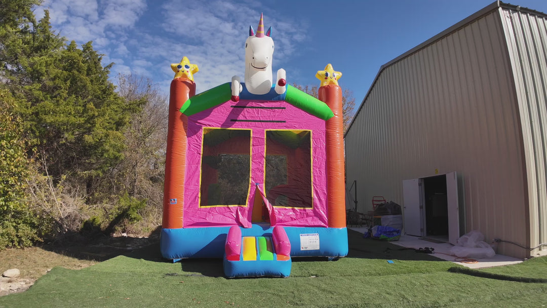 unicorn bounce house overview video
