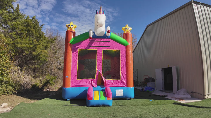 unicorn bounce house overview video