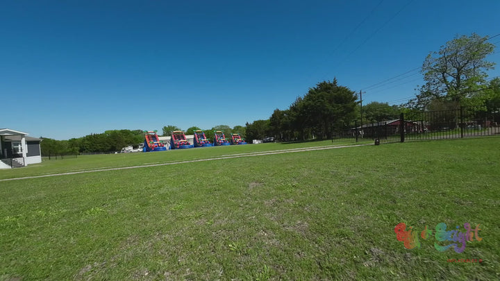 18FT Blue Paradise Single Lane Slide