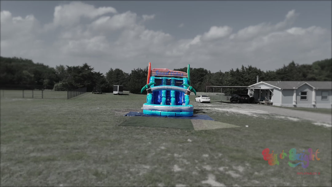 16FT Good Vibes Dual Lane Slide