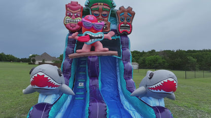 16FT Tiki Tovi's Single Lane Slide